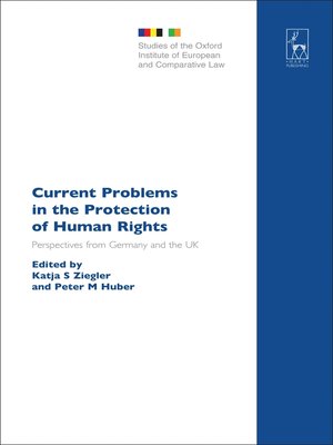 cover image of Current Problems in the Protection of Human Rights